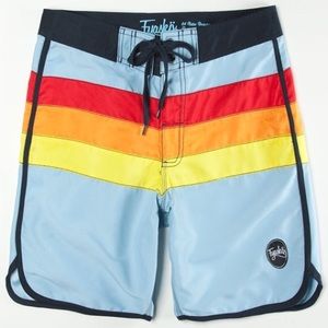 🔥 $45 NWT Fyasko ‘84 Retro Board Shorts Men’s 38